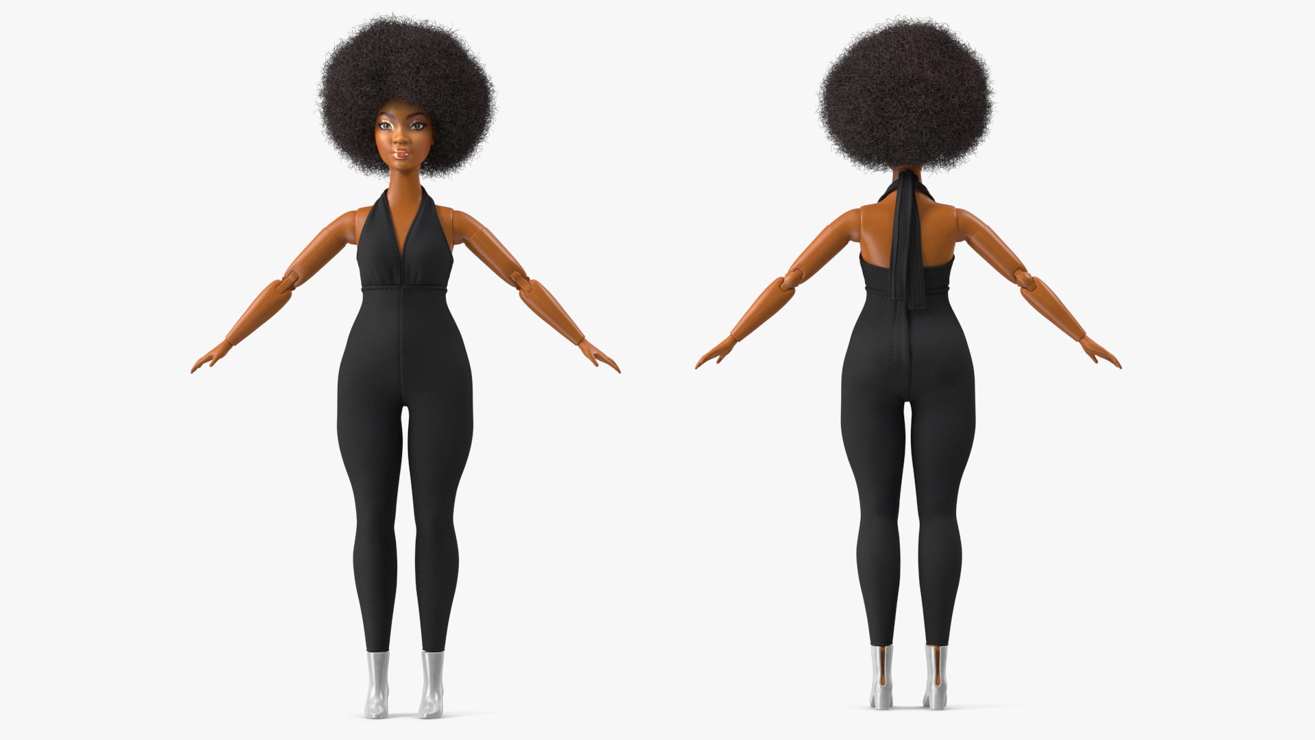 Barbie Looks Doll Elle GTD91 Dressed Fur Rigged 3D