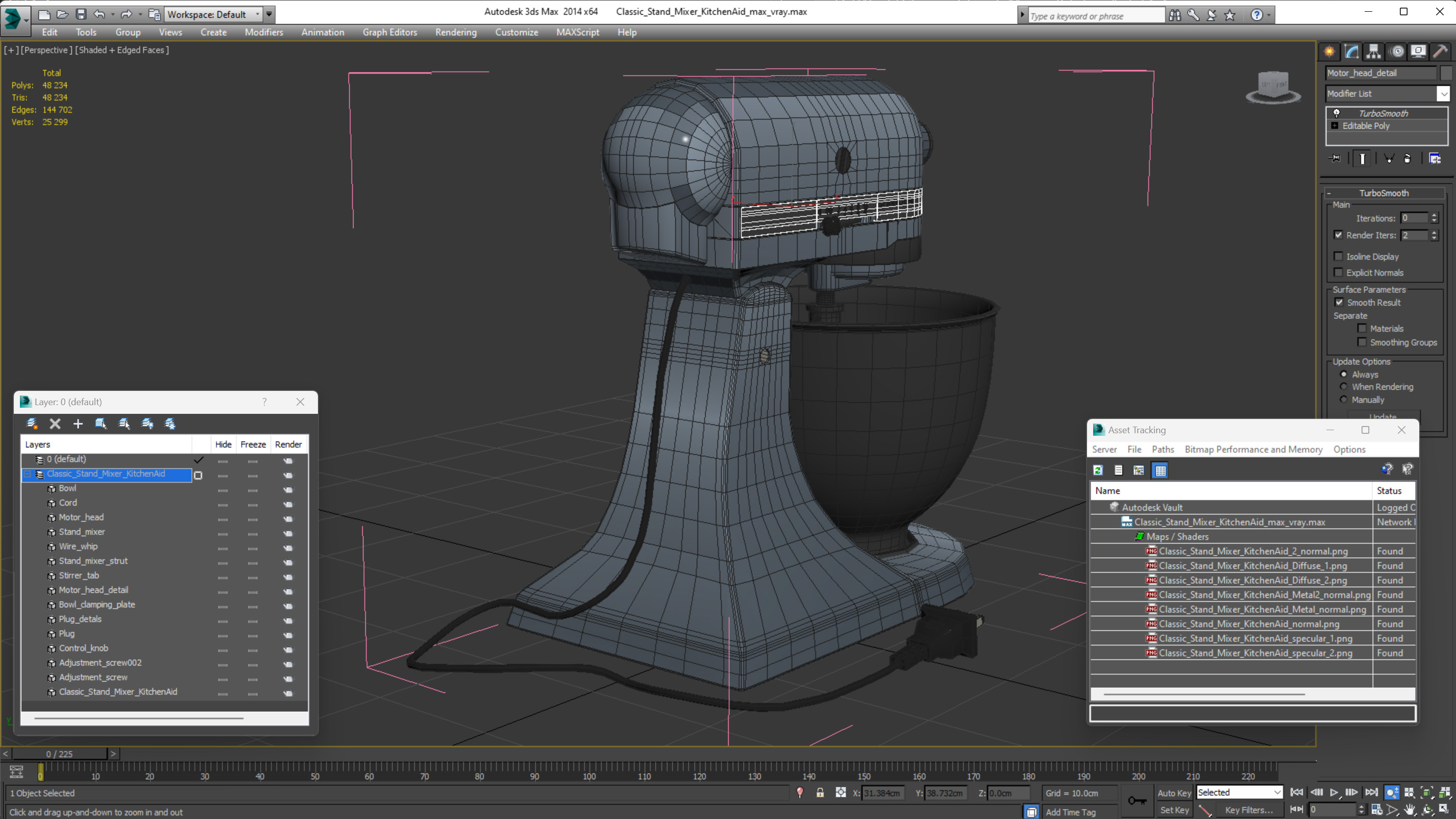 3D model Classic Stand Mixer KitchenAid