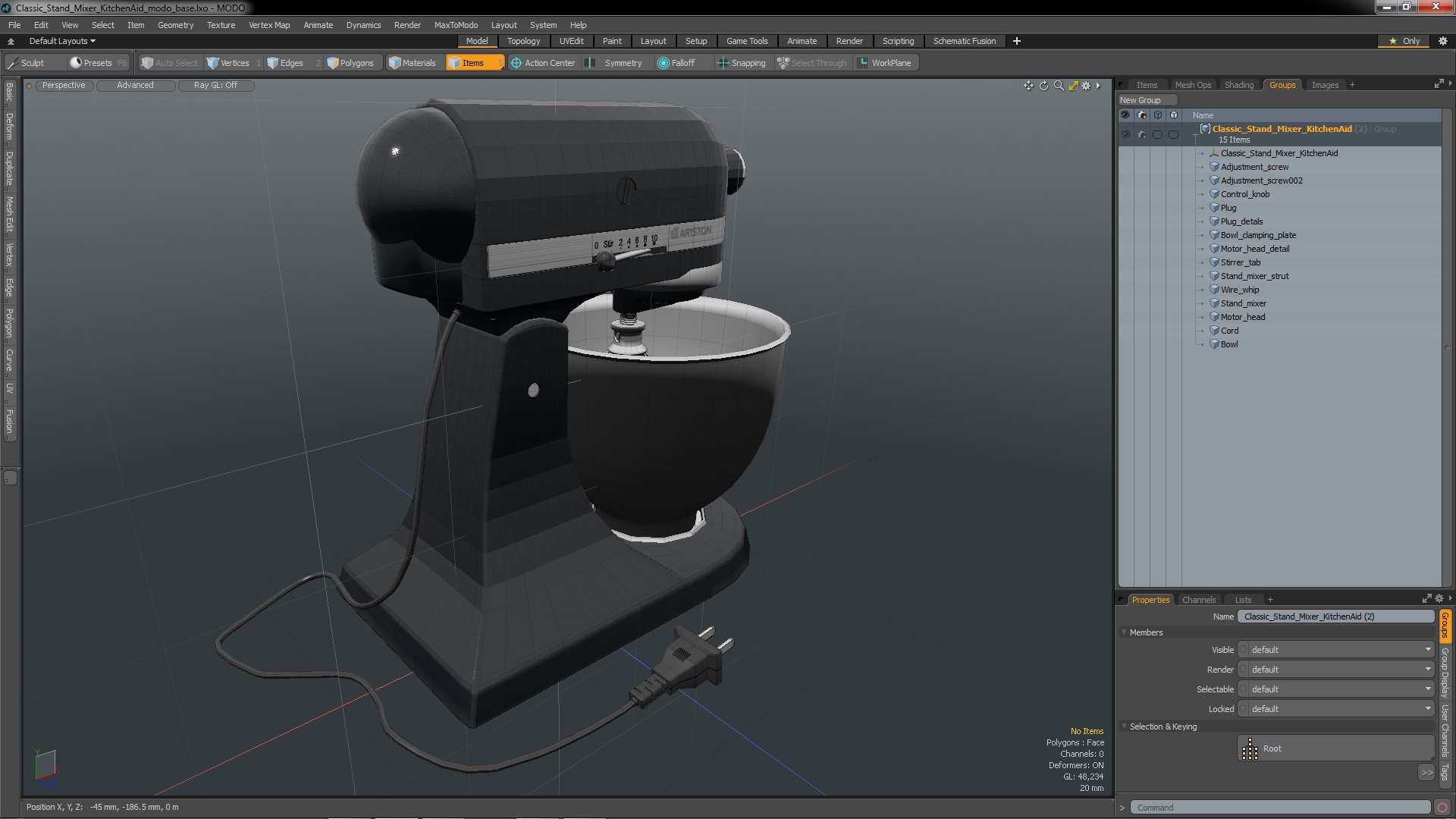 3D model Classic Stand Mixer KitchenAid