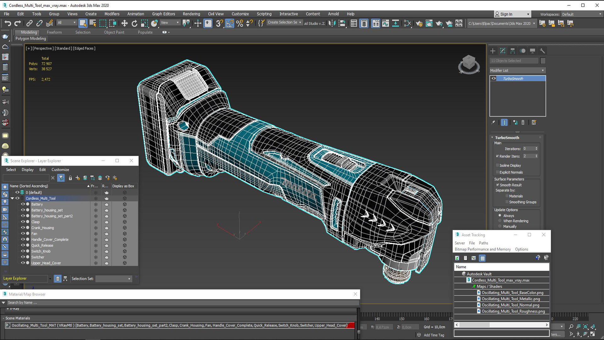 3D Makita Cordless Multi Tool