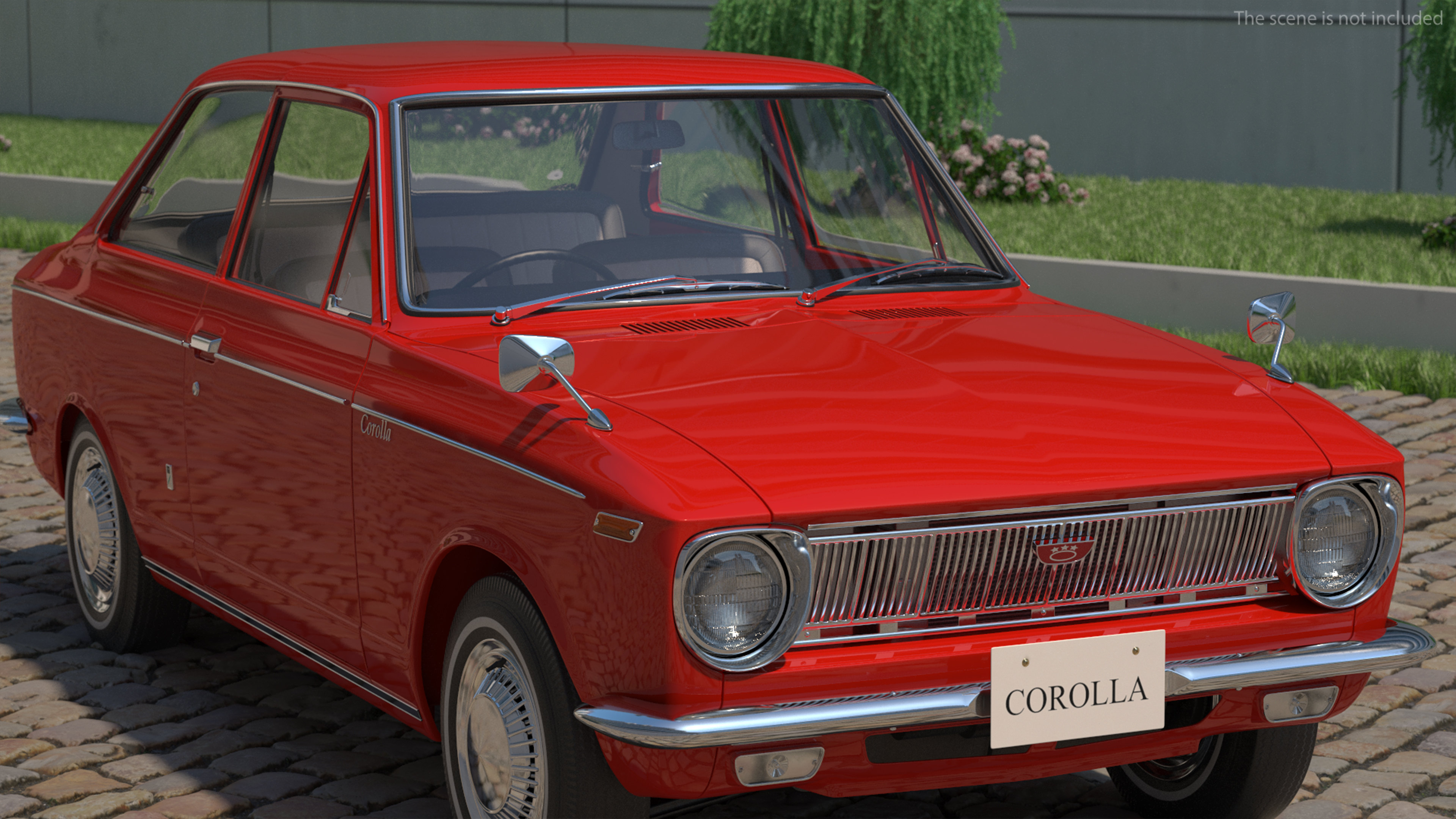 Japan Classic Sedan Toyota Corolla E10 1966 Red 3D