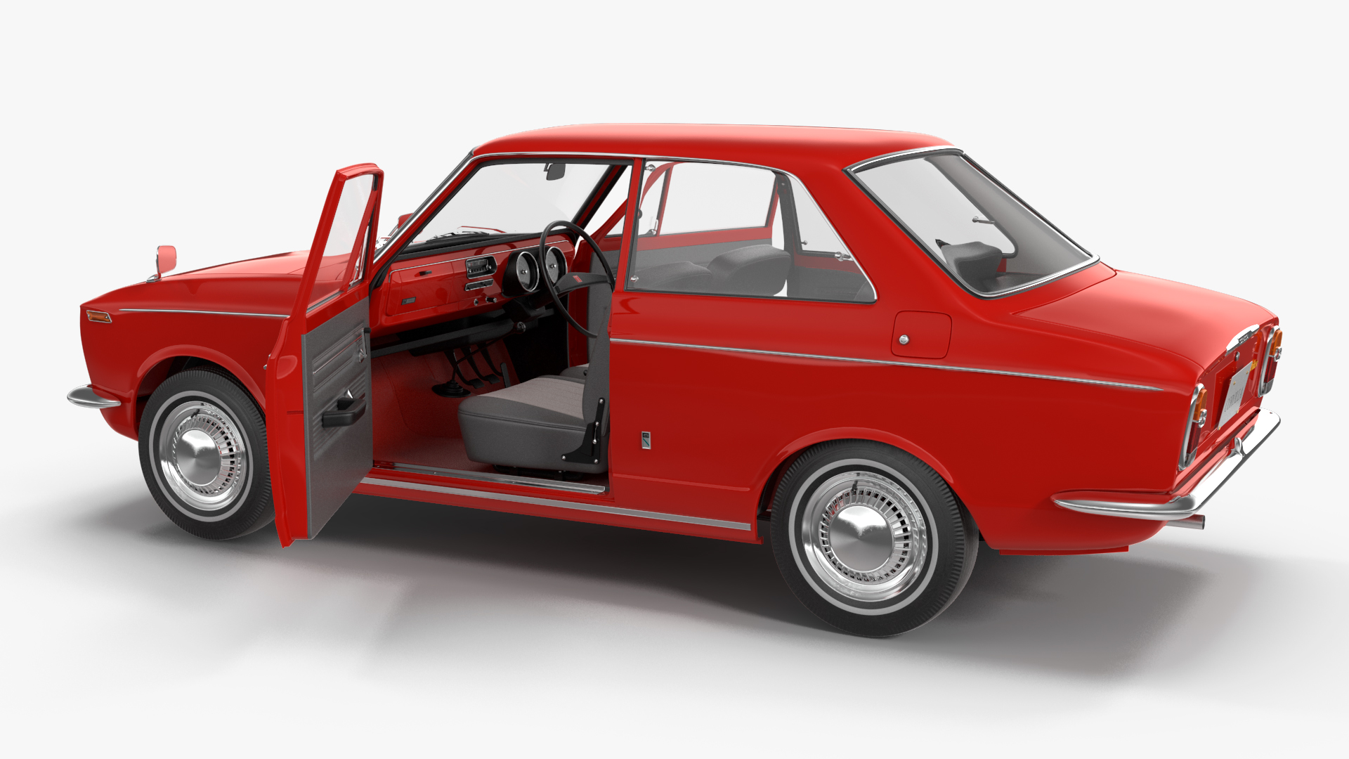 Japan Classic Sedan Toyota Corolla E10 1966 Red 3D