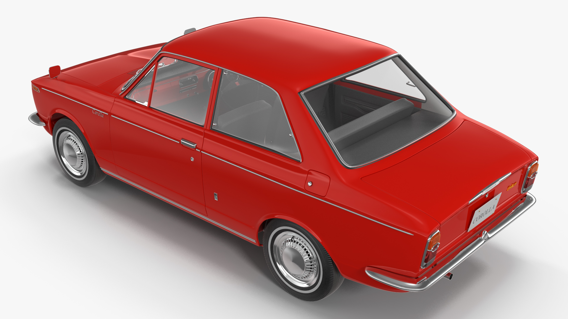Japan Classic Sedan Toyota Corolla E10 1966 Red 3D