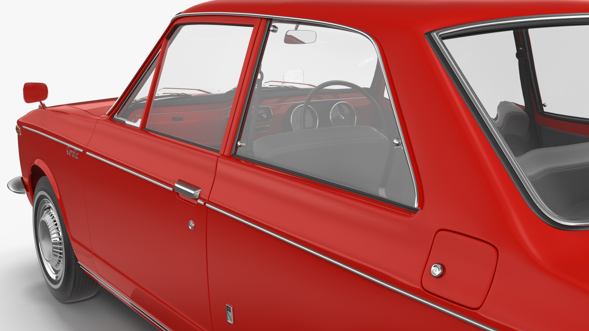 Japan Classic Sedan Toyota Corolla E10 1966 Red 3D