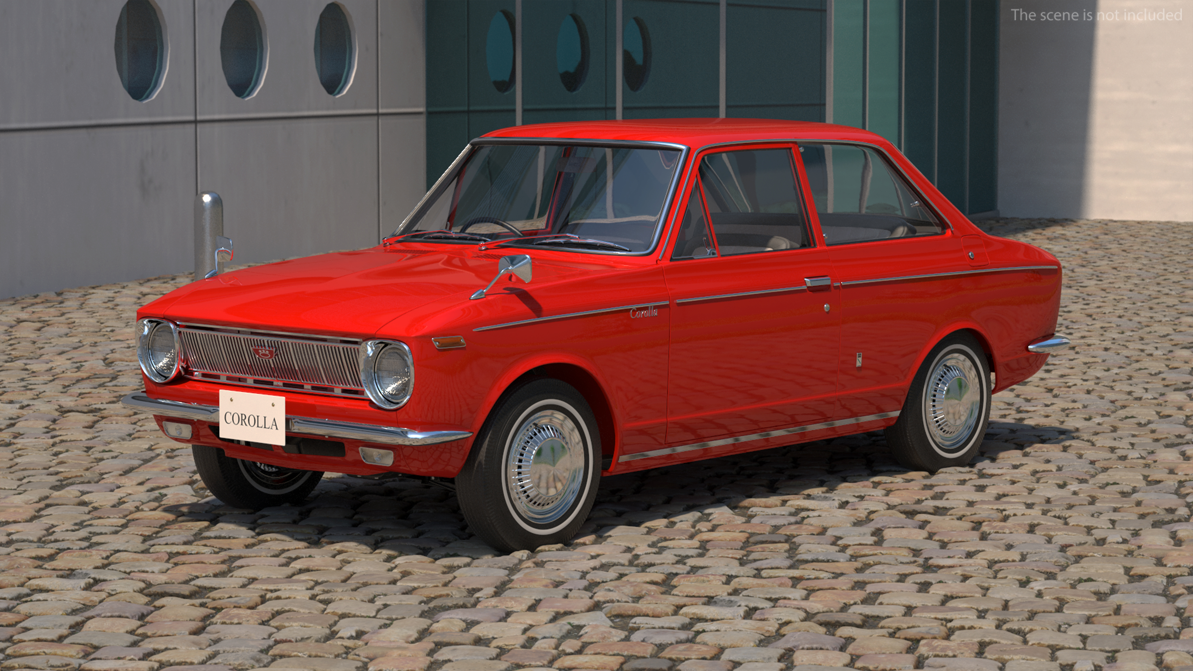 Japan Classic Sedan Toyota Corolla E10 1966 Red 3D