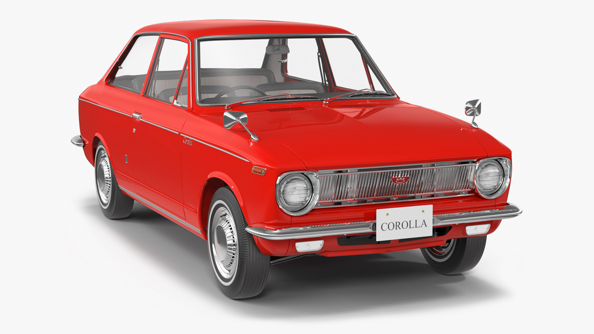 Japan Classic Sedan Toyota Corolla E10 1966 Red 3D
