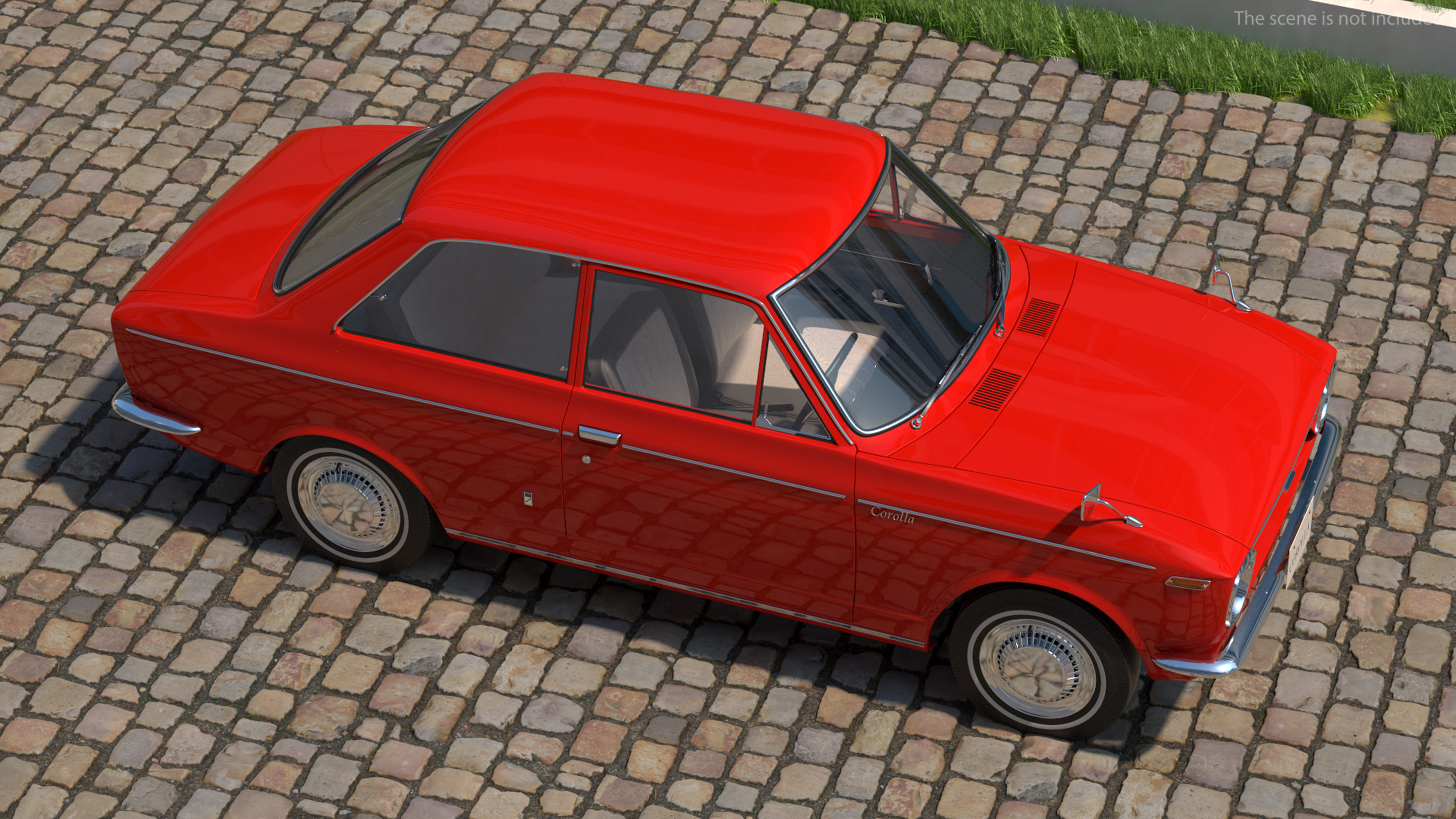 Japan Classic Sedan Toyota Corolla E10 1966 Red 3D