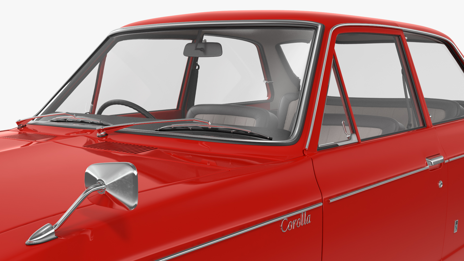 Japan Classic Sedan Toyota Corolla E10 1966 Red 3D
