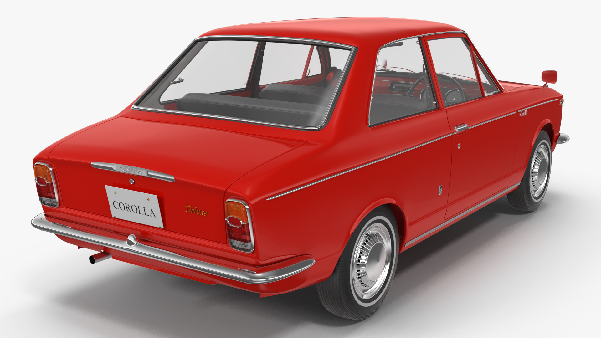 Japan Classic Sedan Toyota Corolla E10 1966 Red 3D