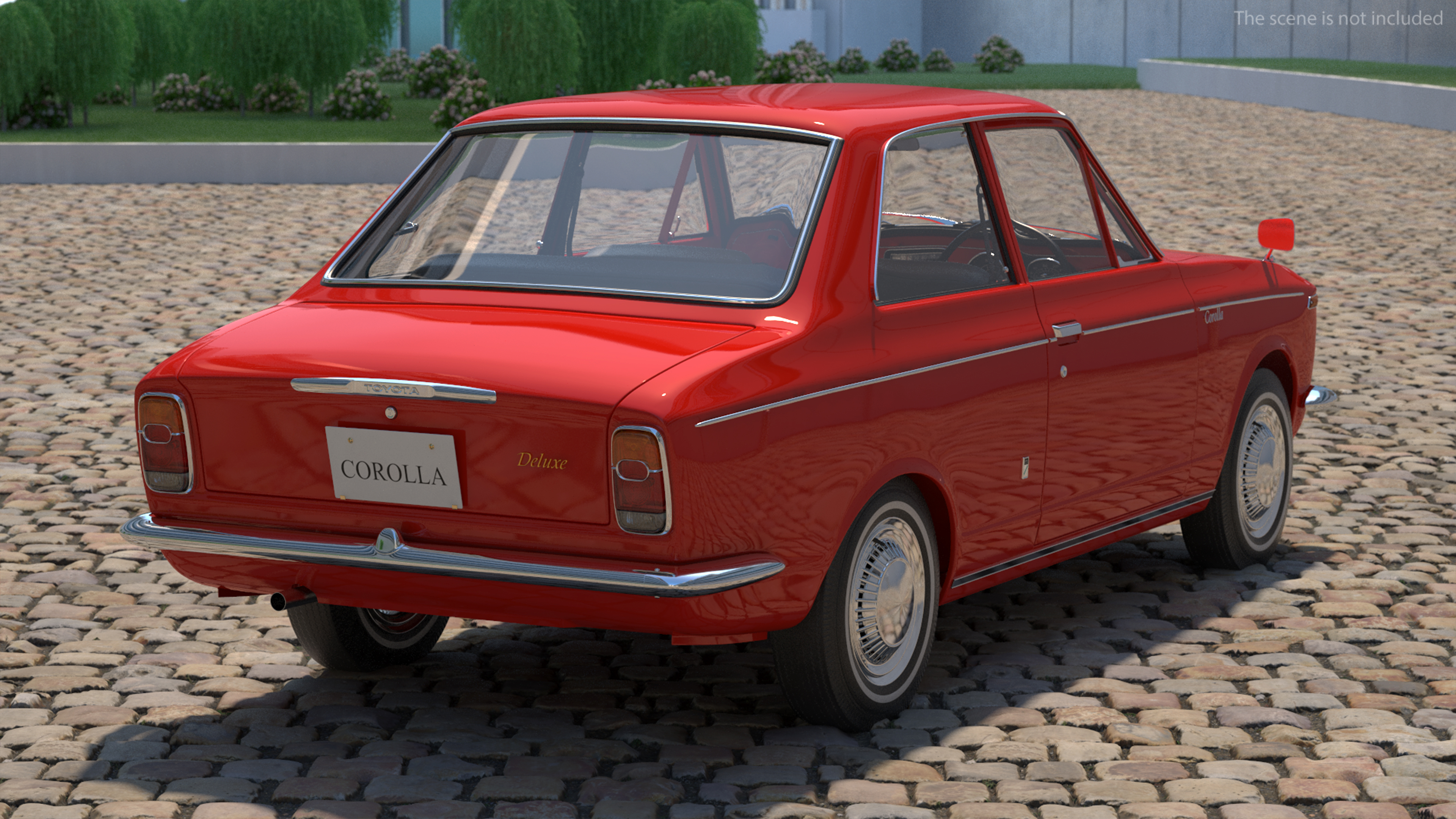 Japan Classic Sedan Toyota Corolla E10 1966 Red 3D