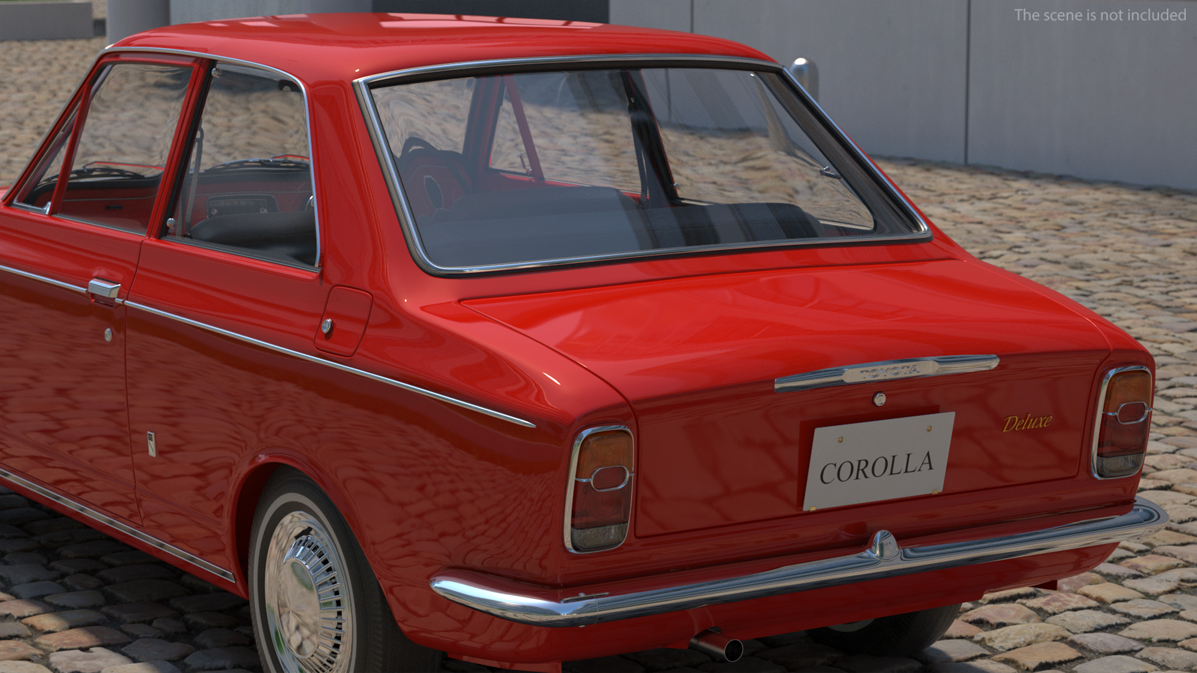 Japan Classic Sedan Toyota Corolla E10 1966 Red 3D