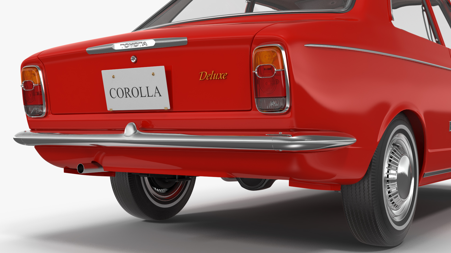 Japan Classic Sedan Toyota Corolla E10 1966 Red 3D