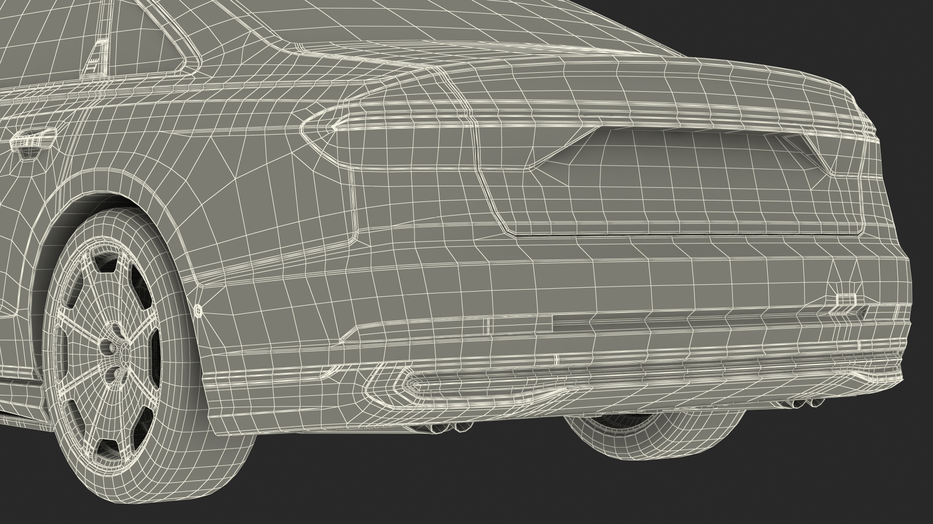 3D Ultra Luxury Sedan model