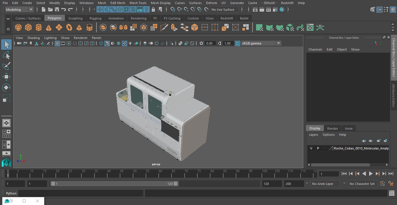 3D model Roche Cobas 6800 Molecular Analyzer