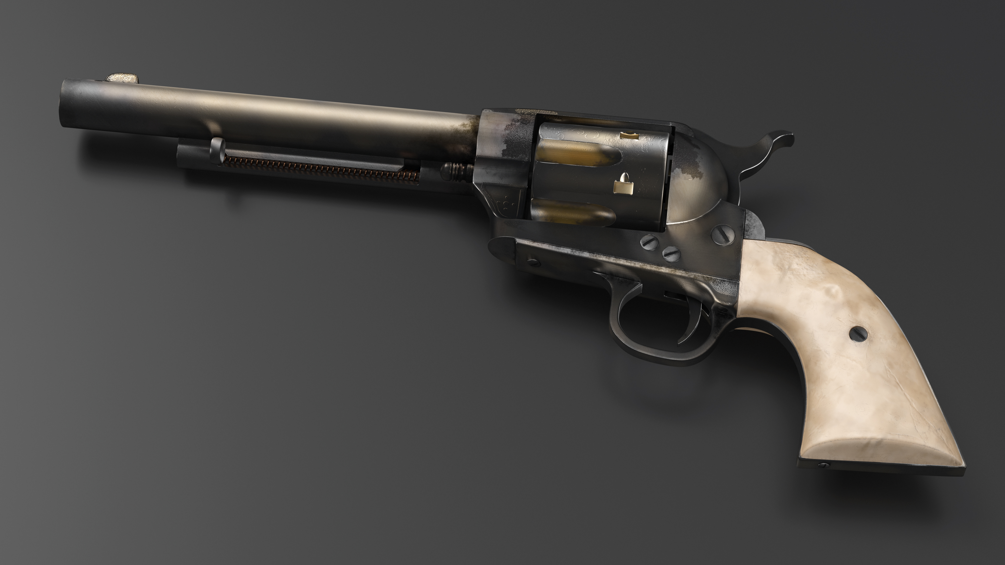 3D Western Revolver