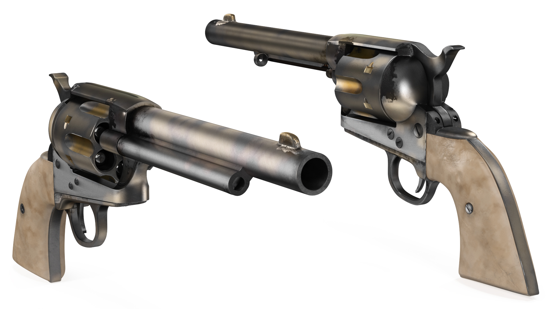 3D Western Revolver