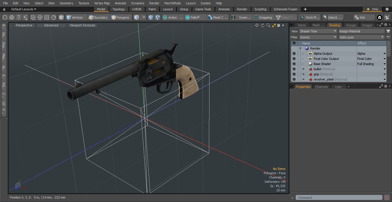 3D Western Revolver