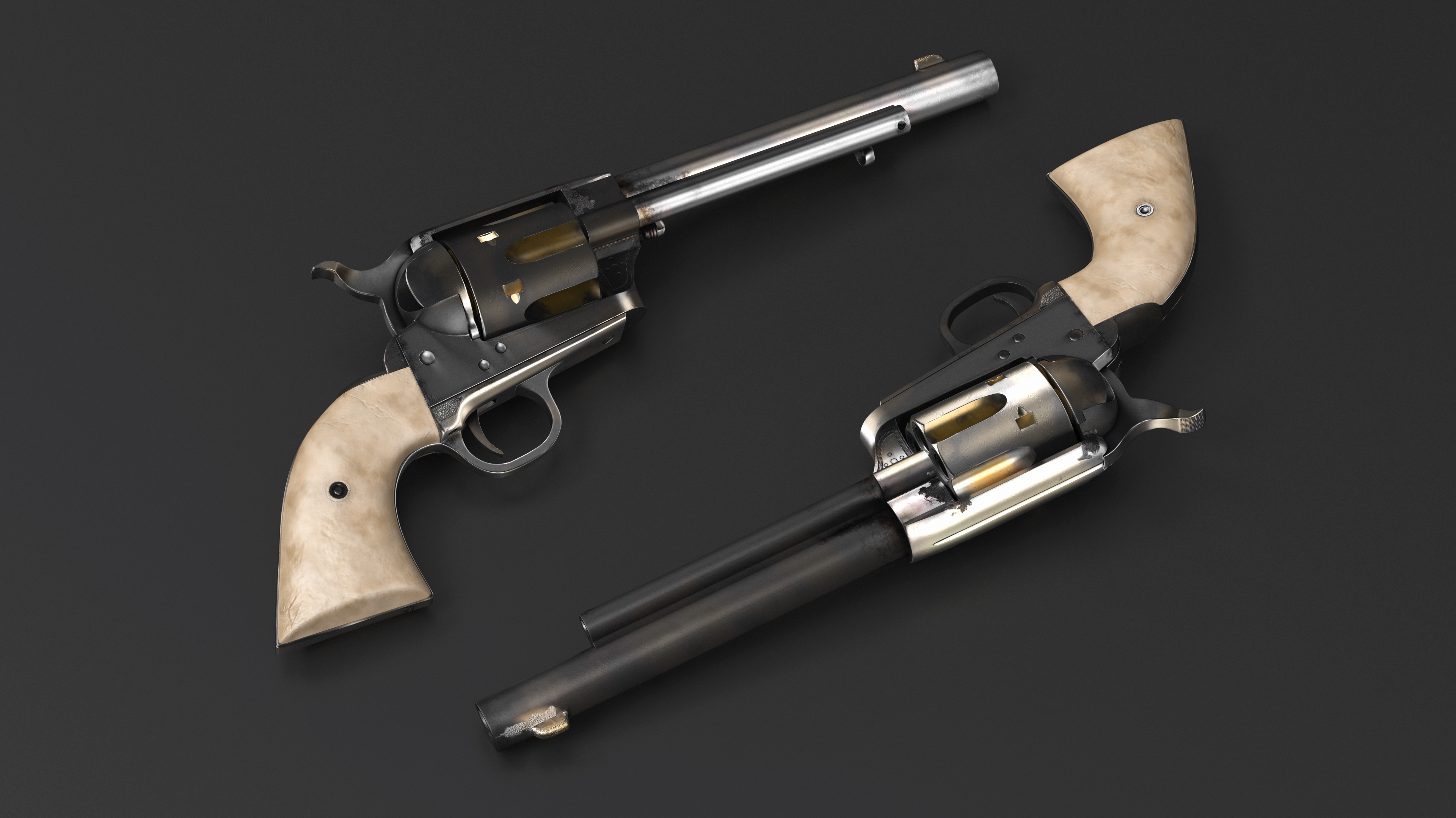 3D Western Revolver