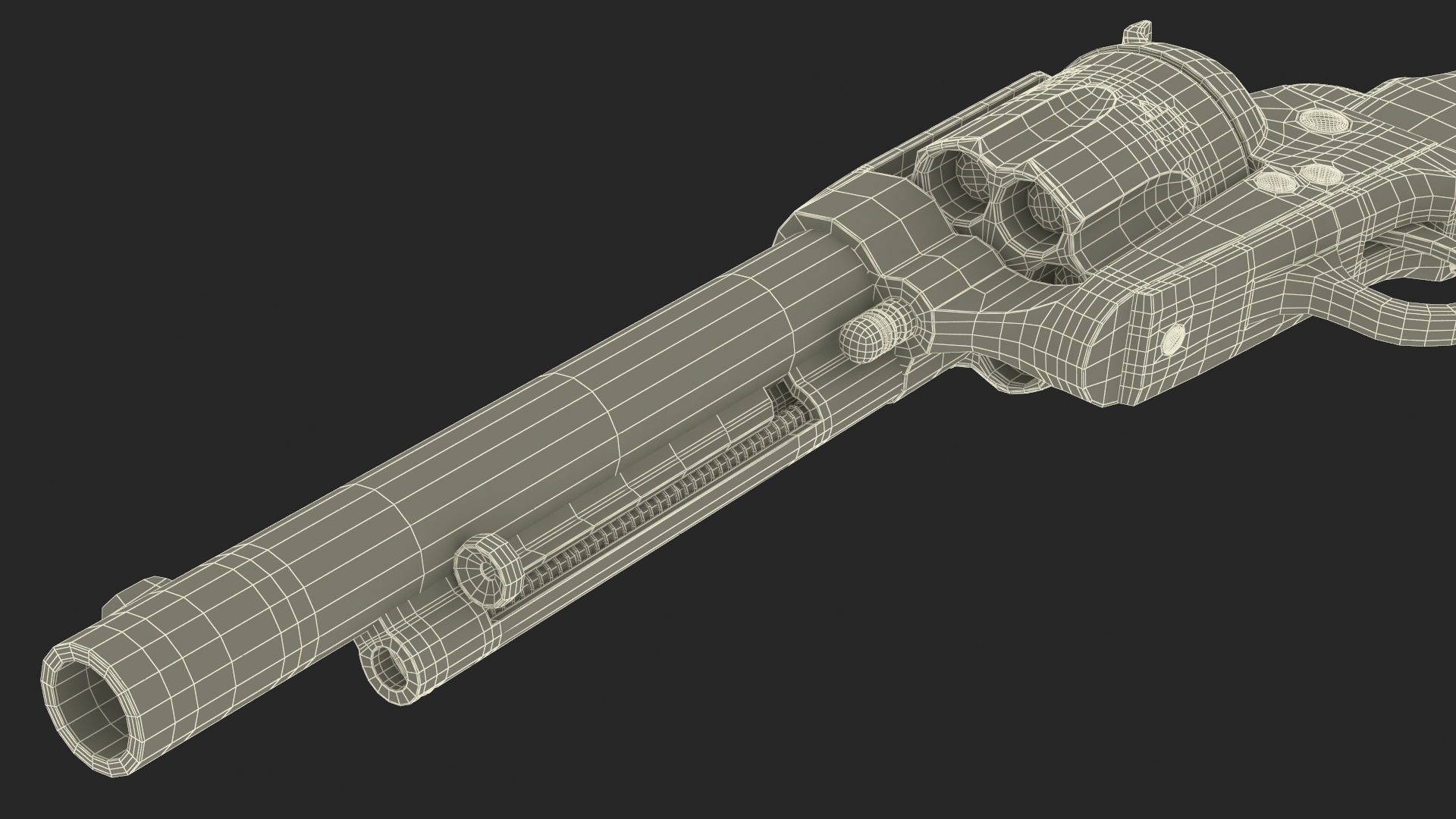 3D Western Revolver