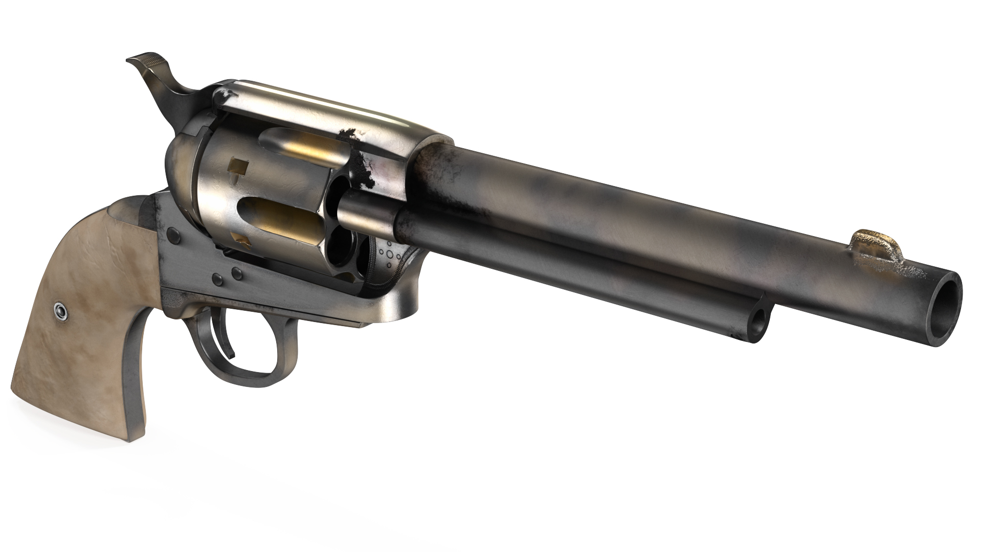 3D Western Revolver