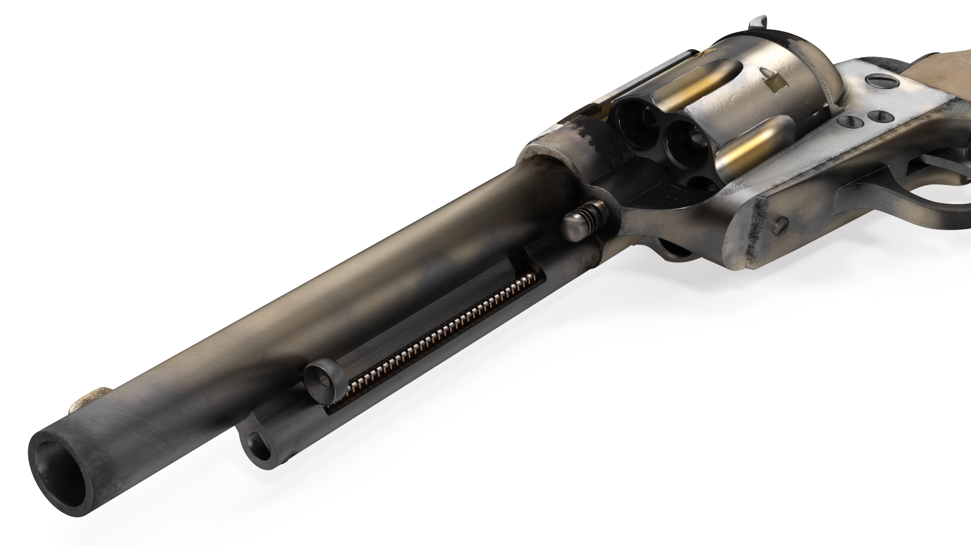 3D Western Revolver
