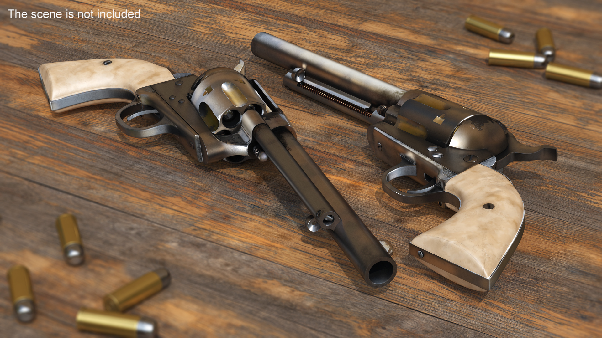 3D Western Revolver