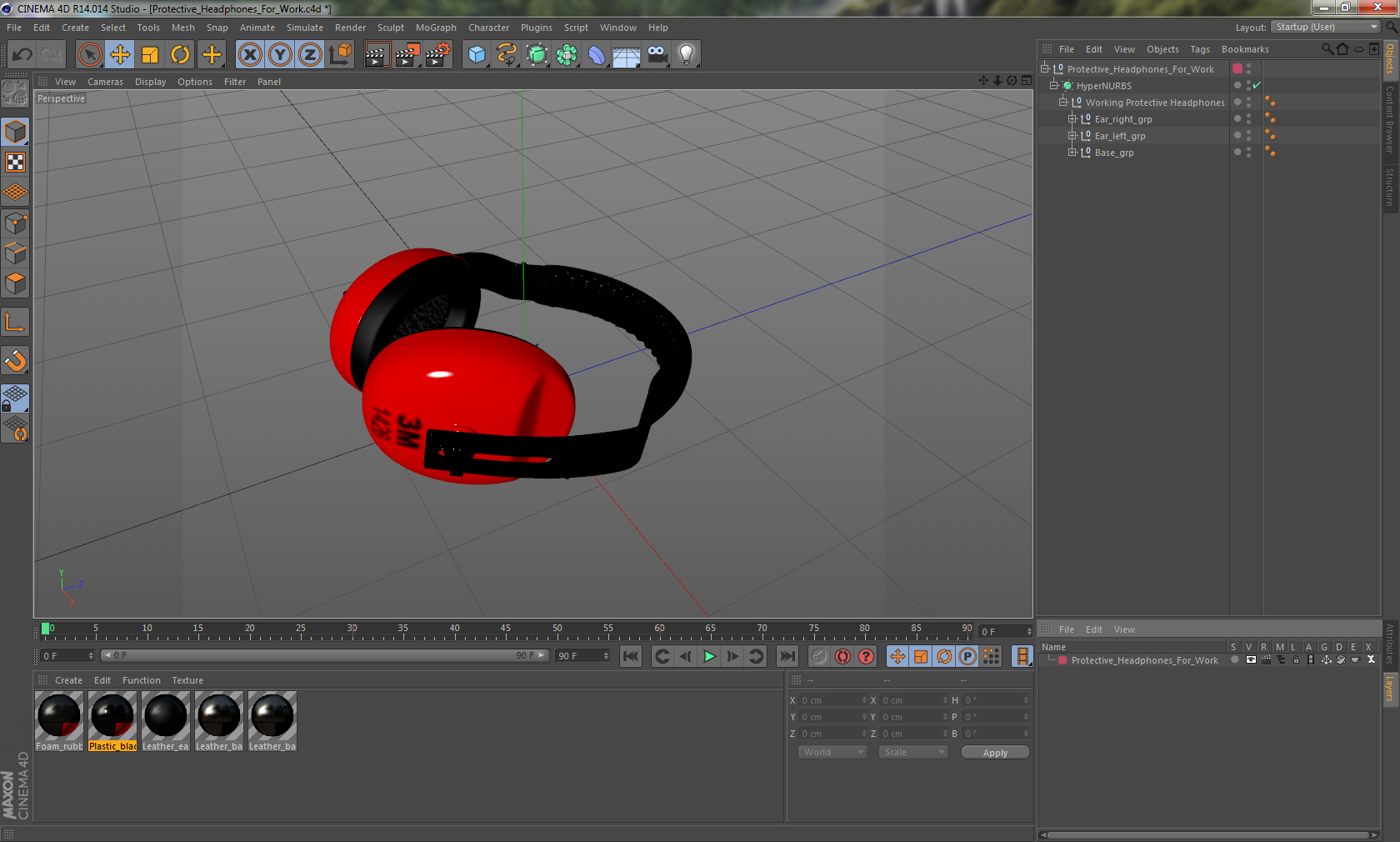 3D model Protective Headphones For Work