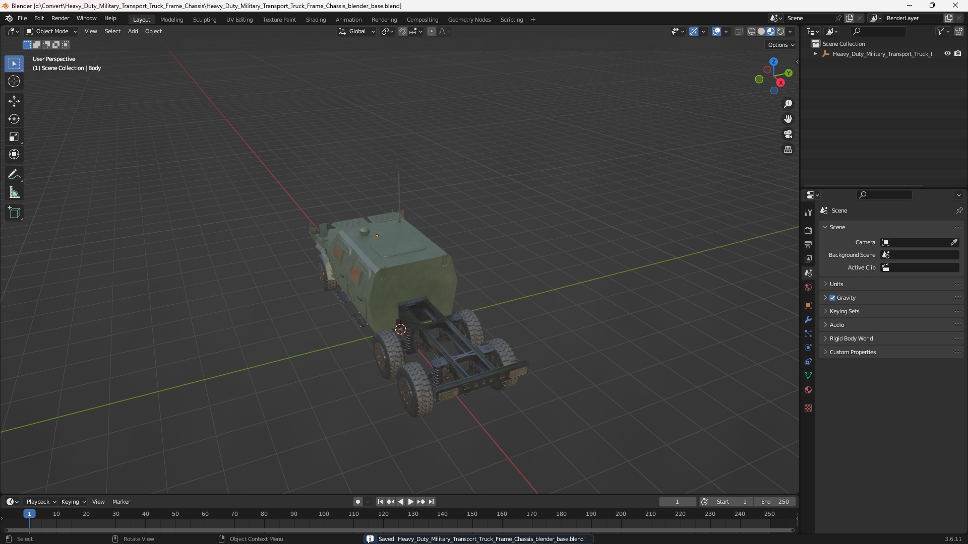Heavy Duty Military Transport Truck Frame Chassis - view 10