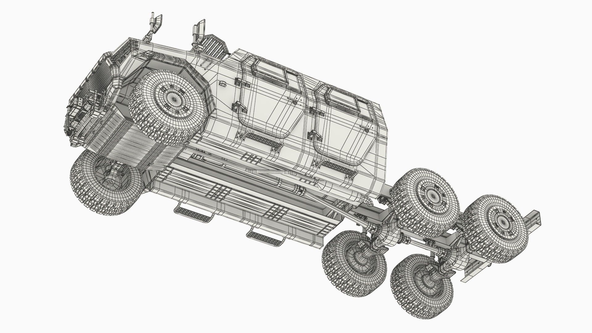 Heavy Duty Military Transport Truck Frame Chassis - view 7
