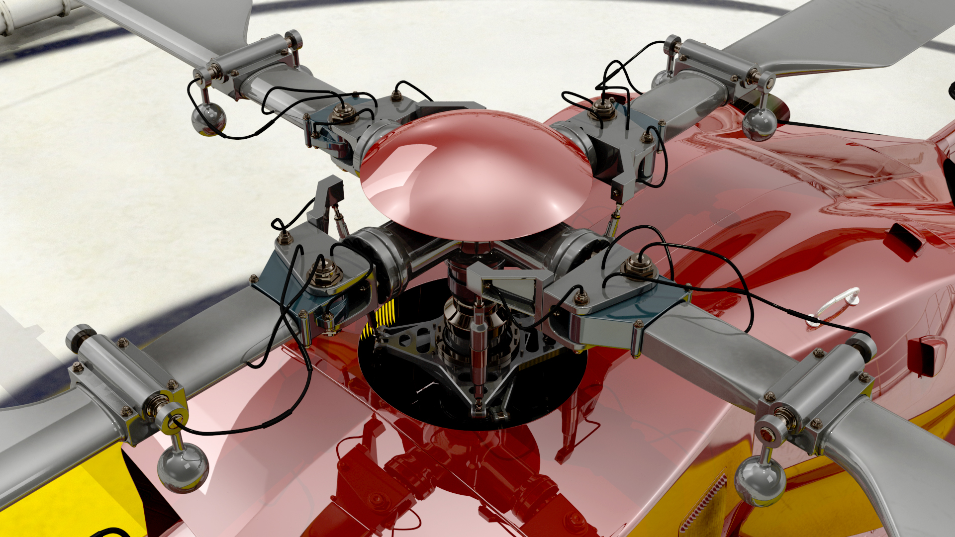 Cargo Oil Supertanker with Helicopter 3D
