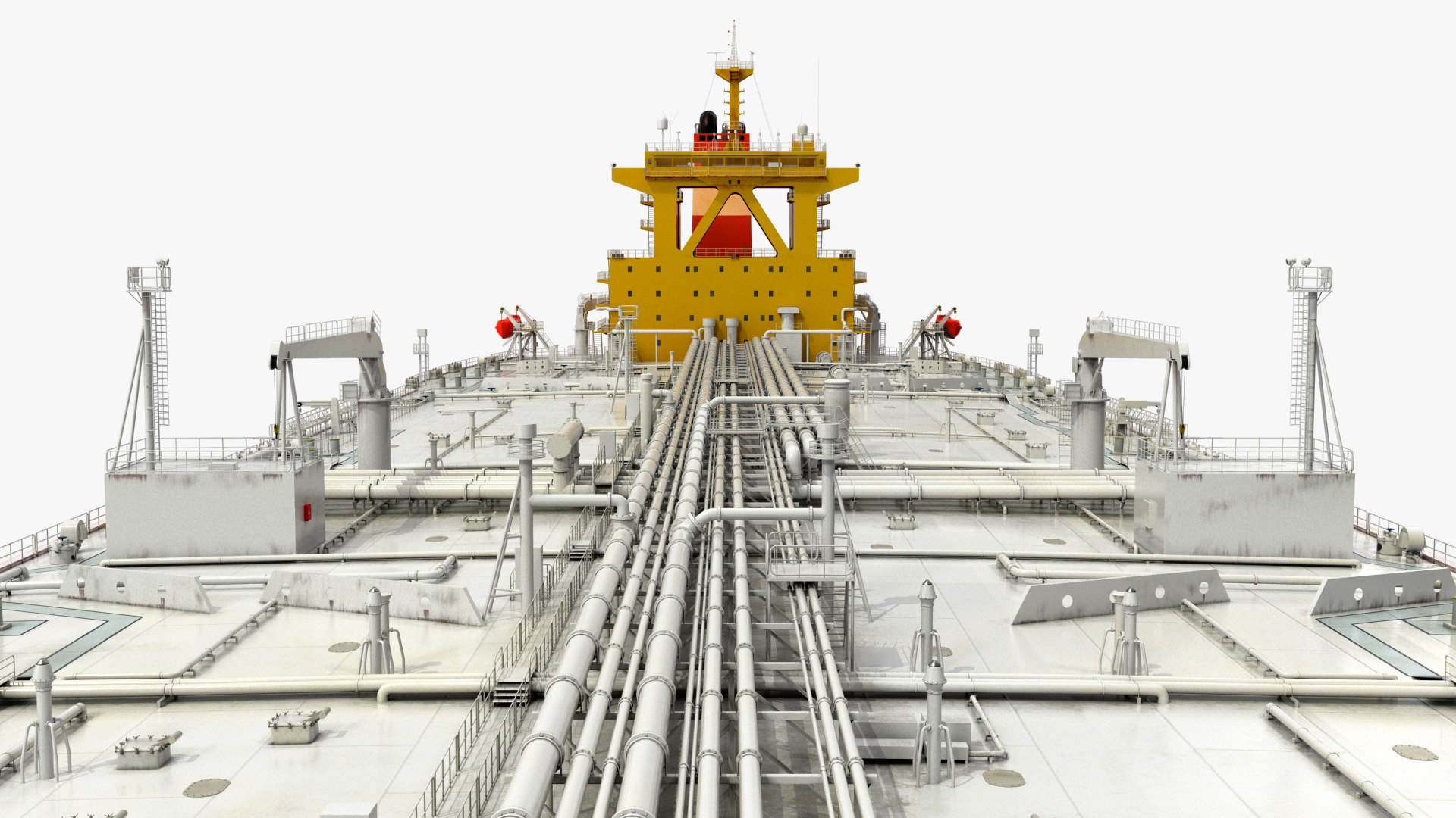 Cargo Oil Supertanker with Helicopter 3D