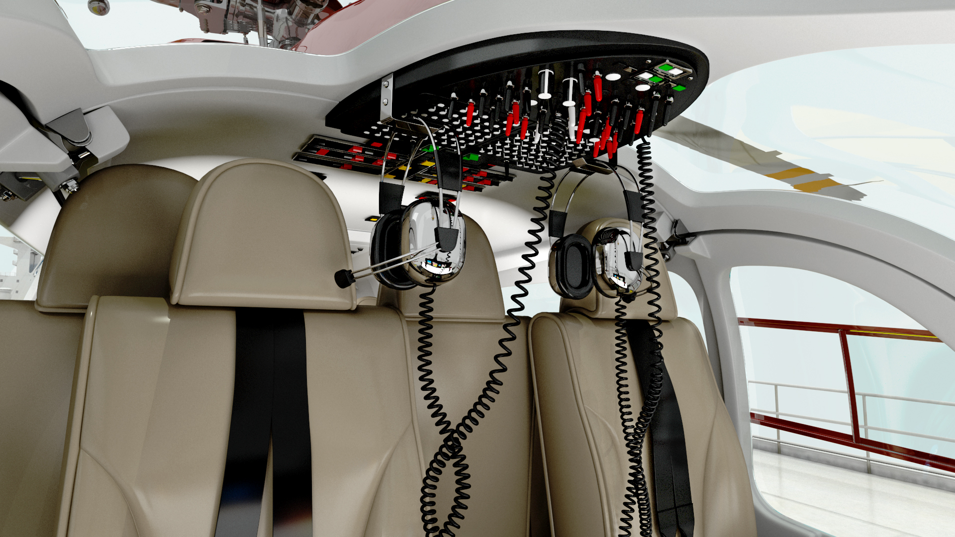 Cargo Oil Supertanker with Helicopter 3D