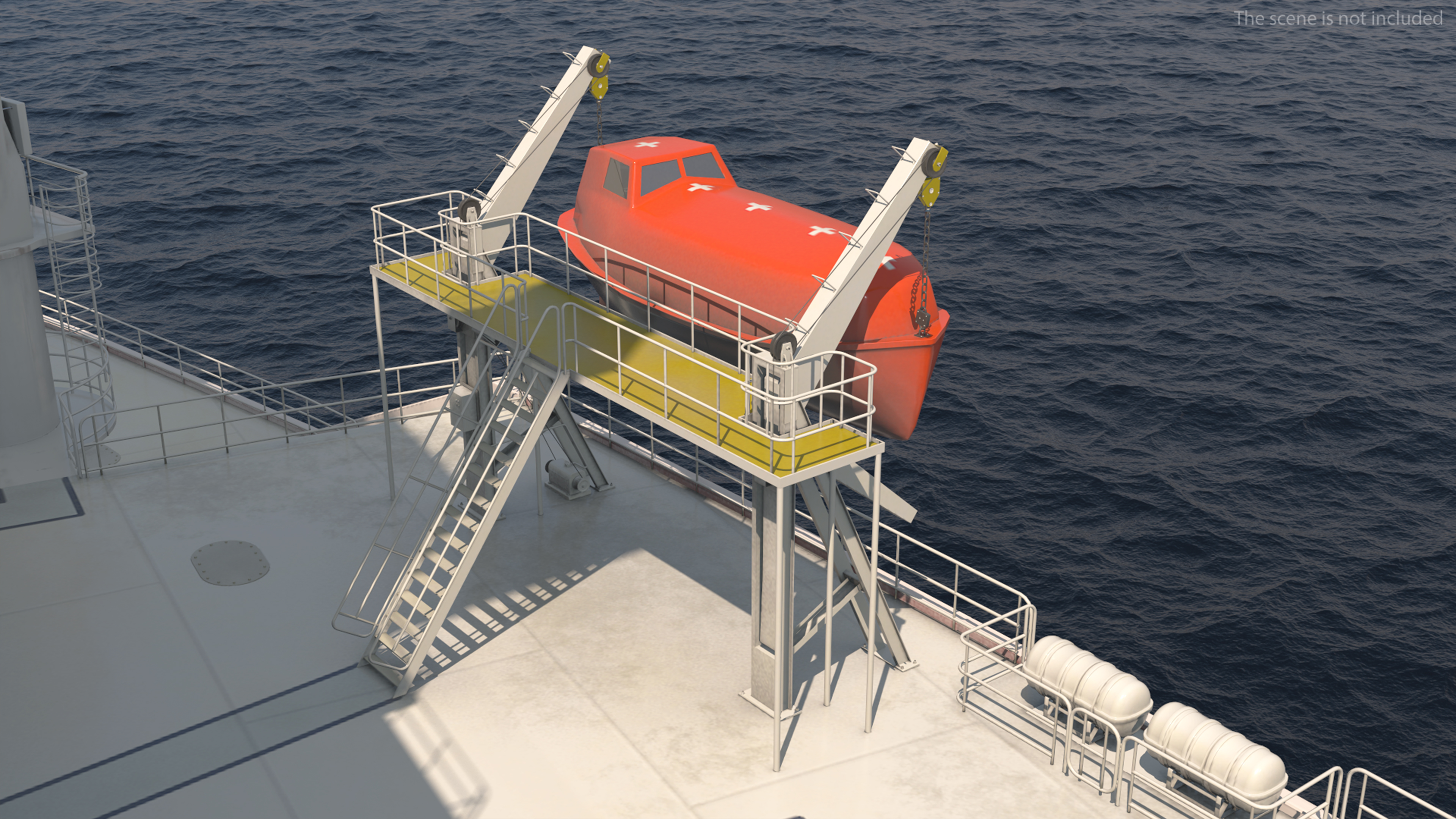 Cargo Oil Supertanker with Helicopter 3D