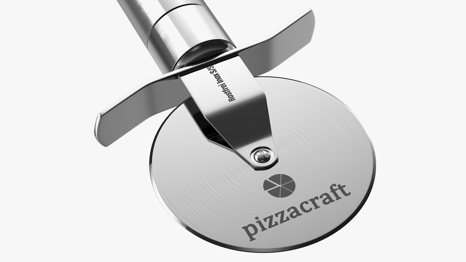 Rostfrei Rolling Pizza Cutter 3D model