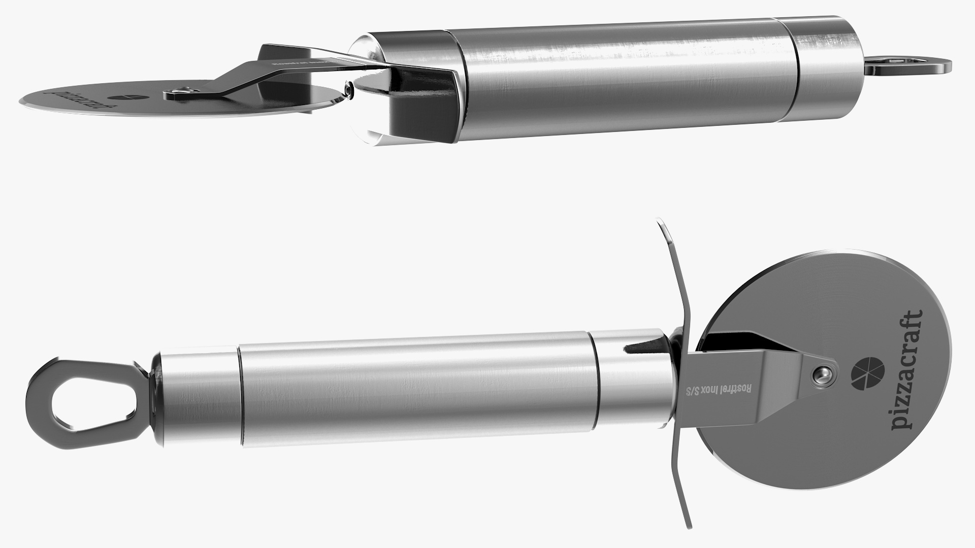 Rostfrei Rolling Pizza Cutter 3D model