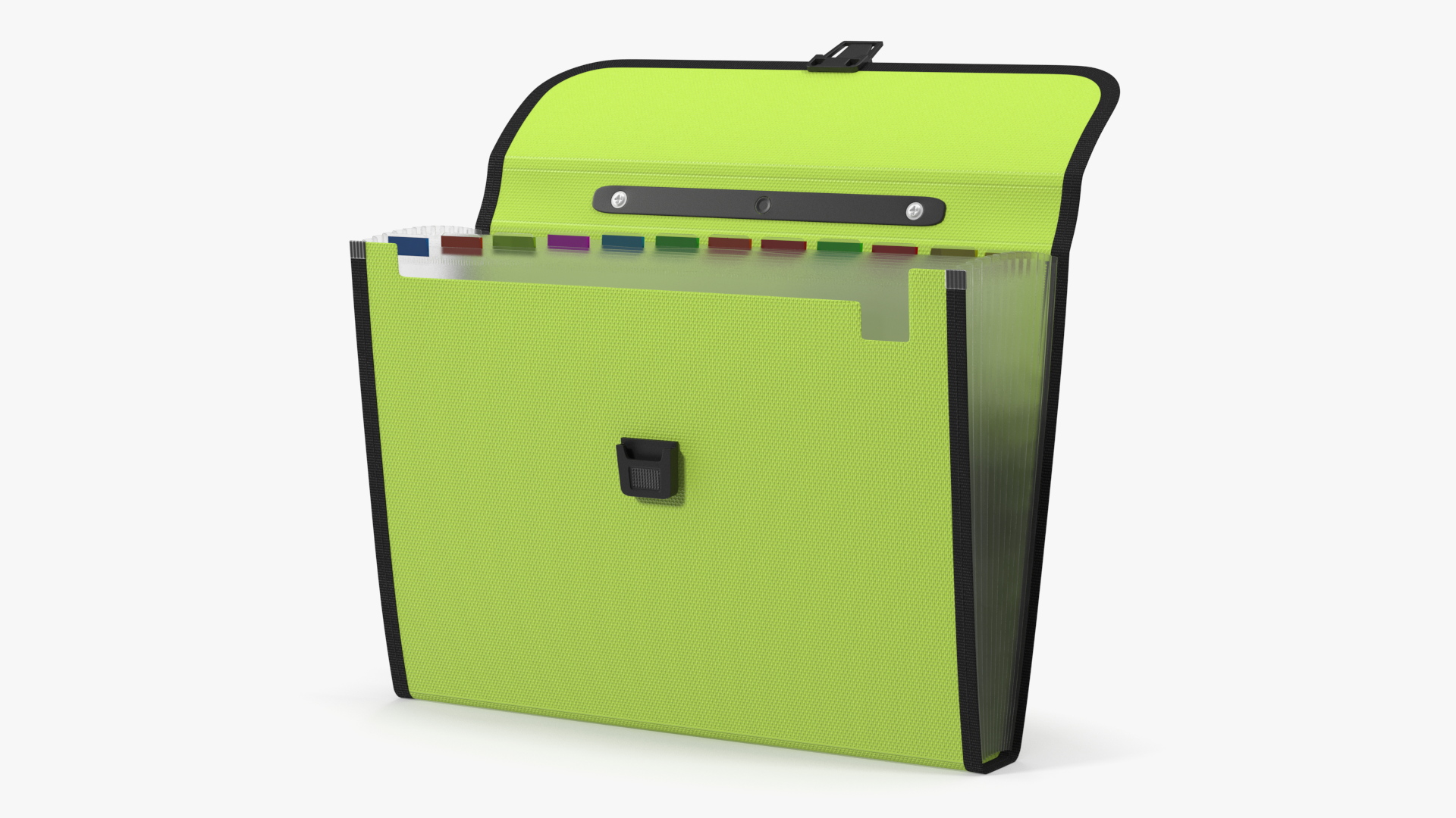 3D Green Expanding Document Holder Open