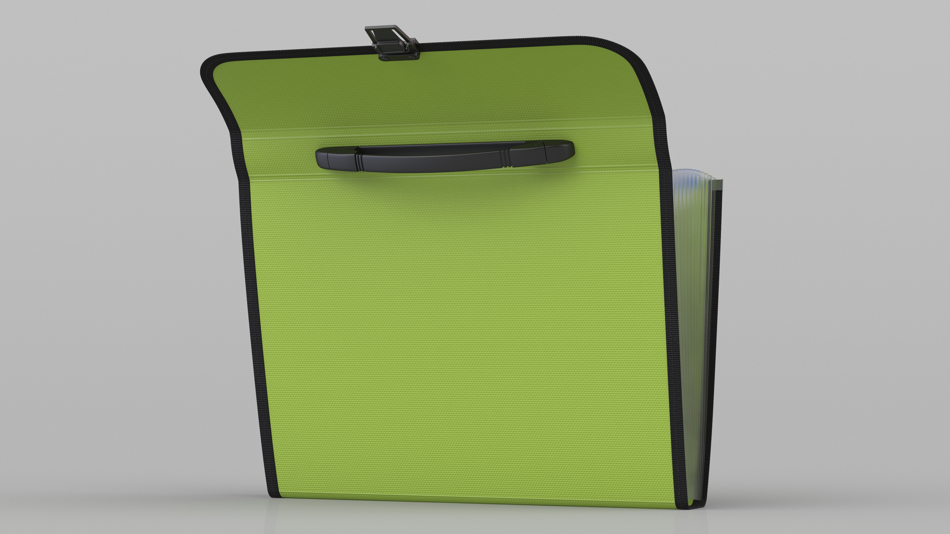 3D Green Expanding Document Holder Open
