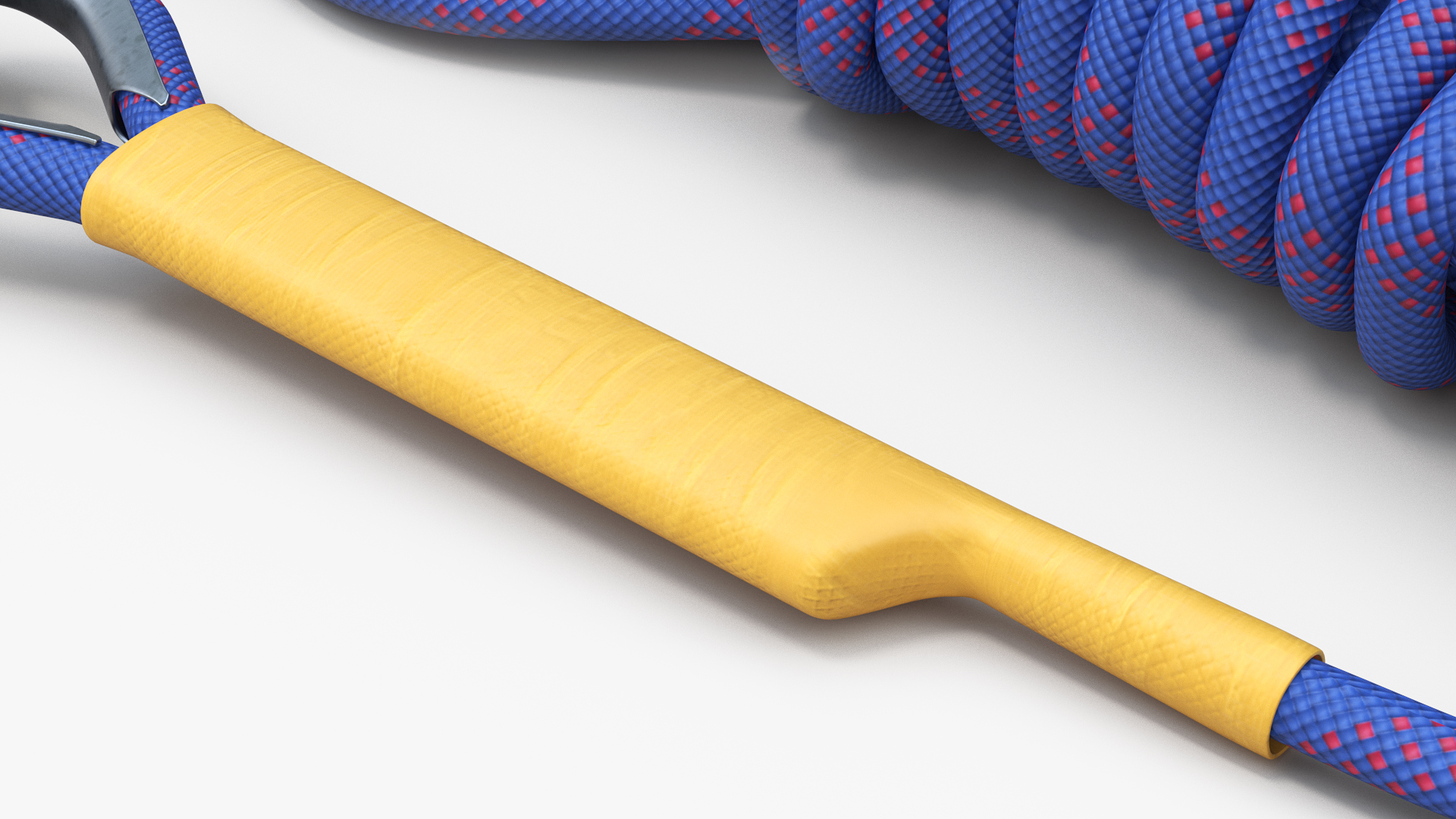 3D Climbing Rope with Carabiner model