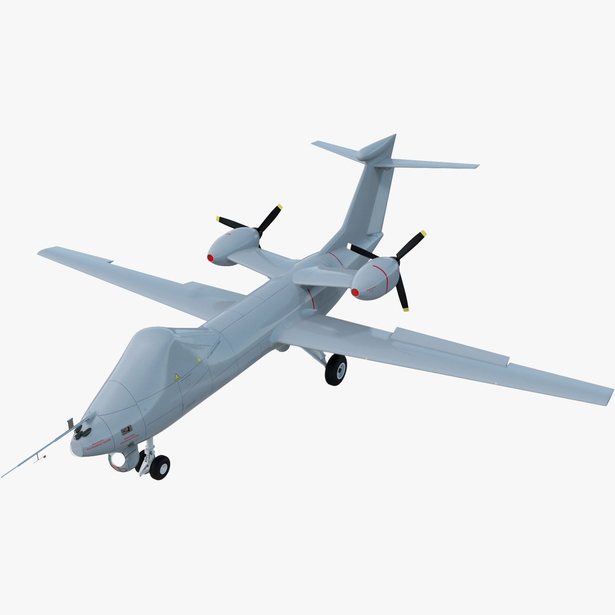 BAe Systems Mantis Unmanned Aircraft Rigged for Maya 3D