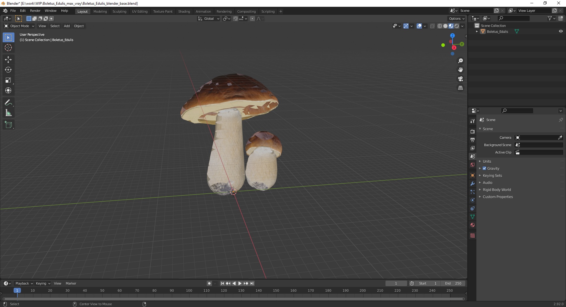 Boletus Edulis 3D model