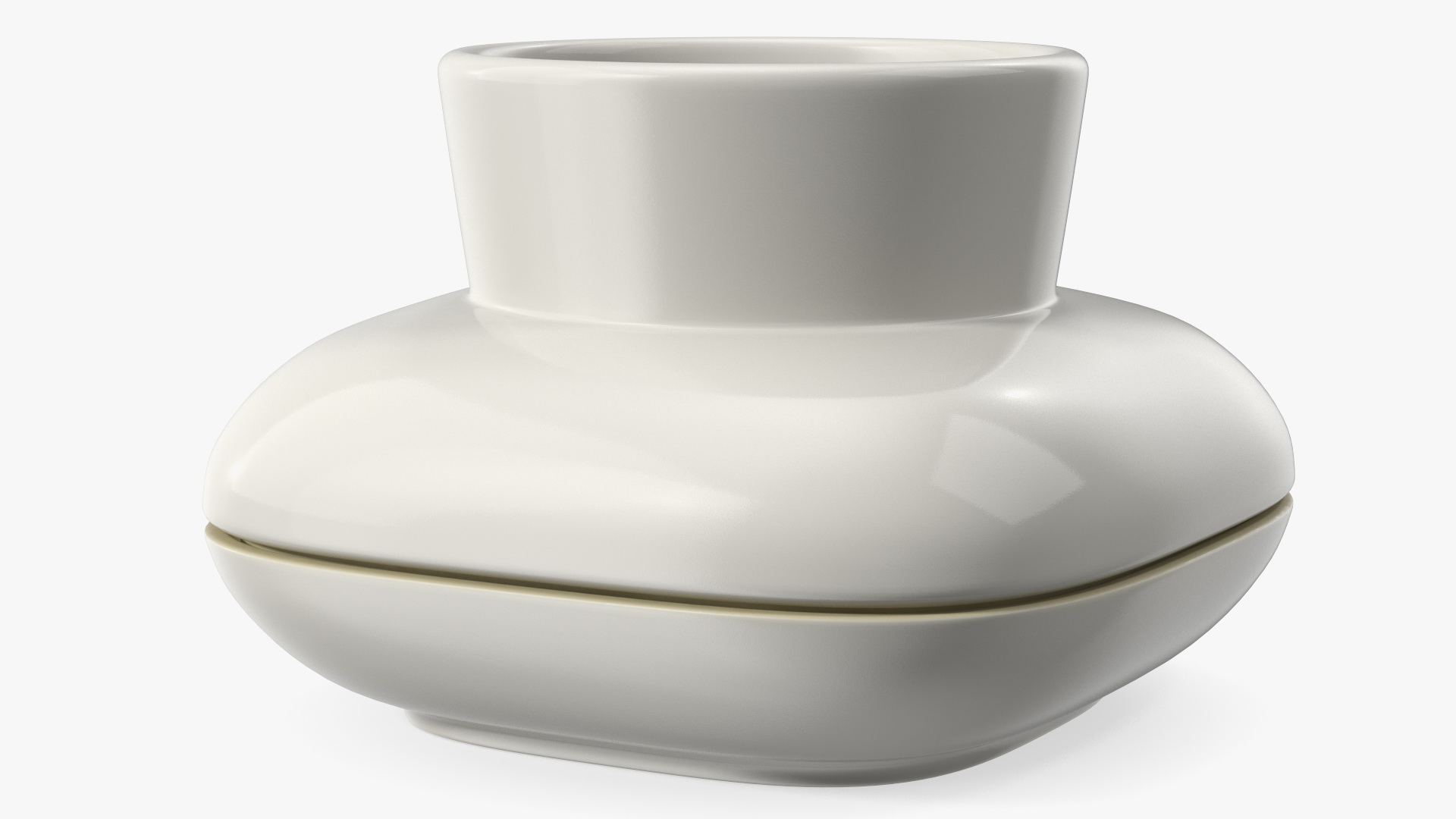 3D model Sagaform Single Herb Pot White