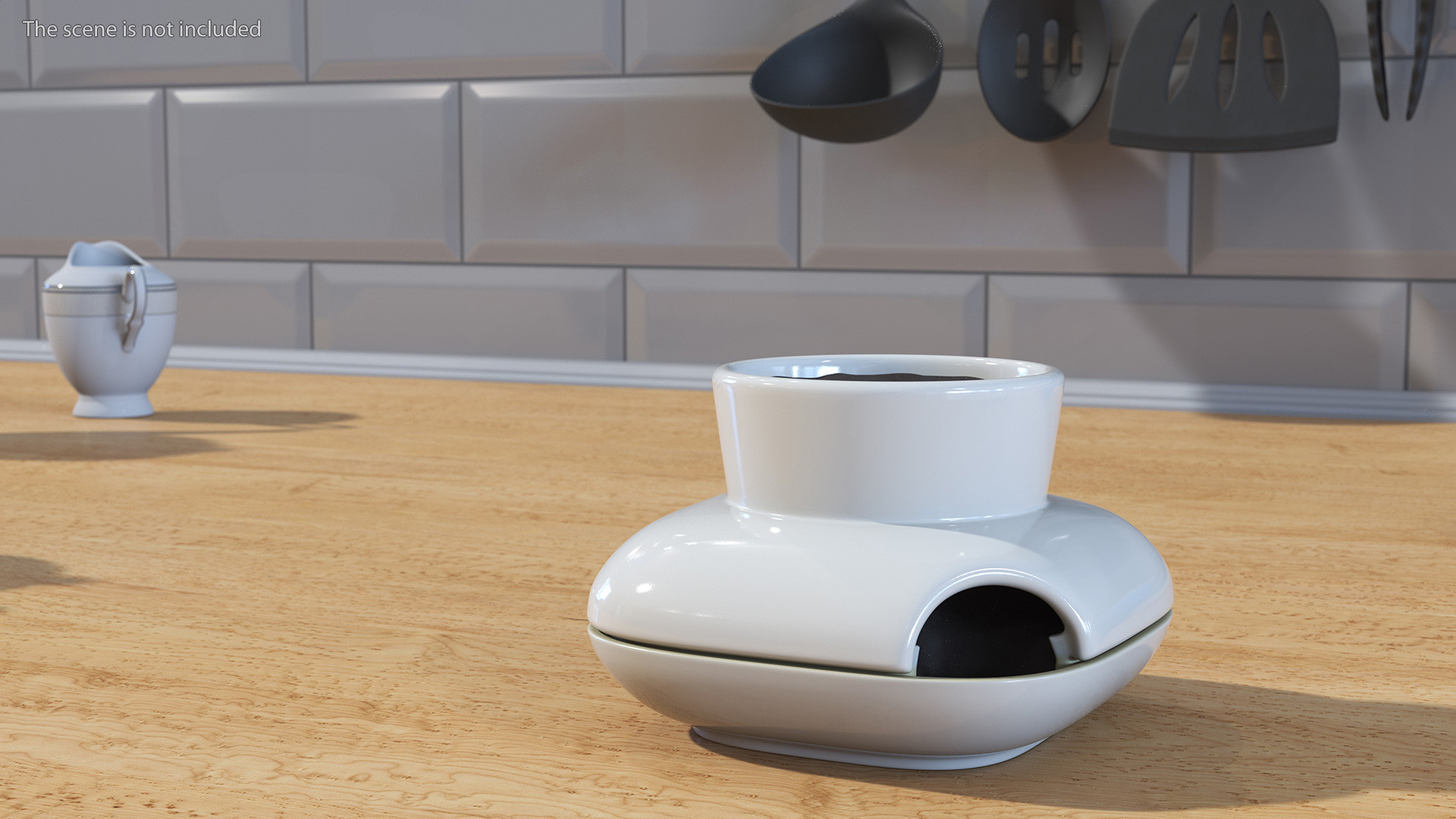 3D model Sagaform Single Herb Pot White