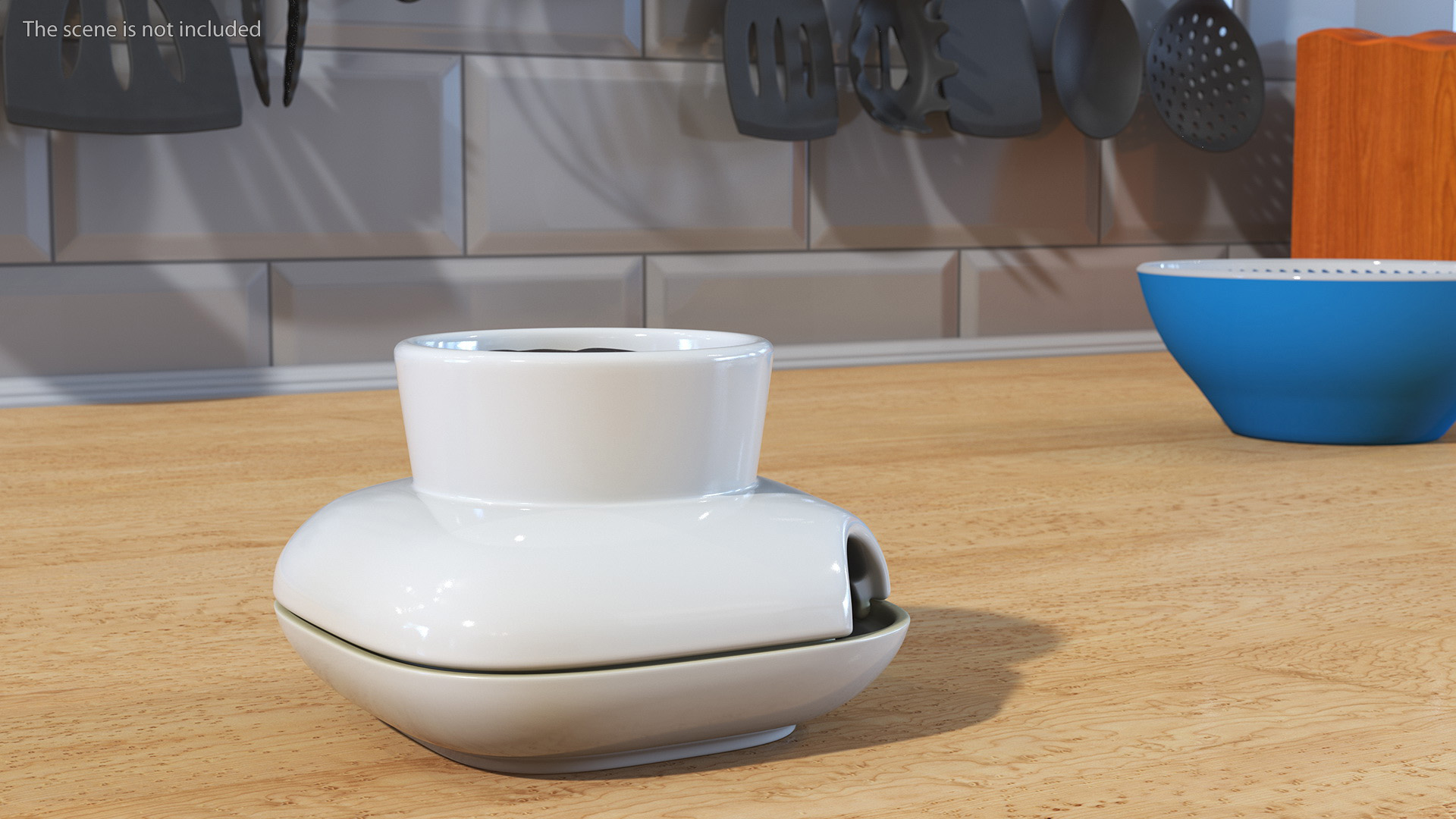 3D model Sagaform Single Herb Pot White