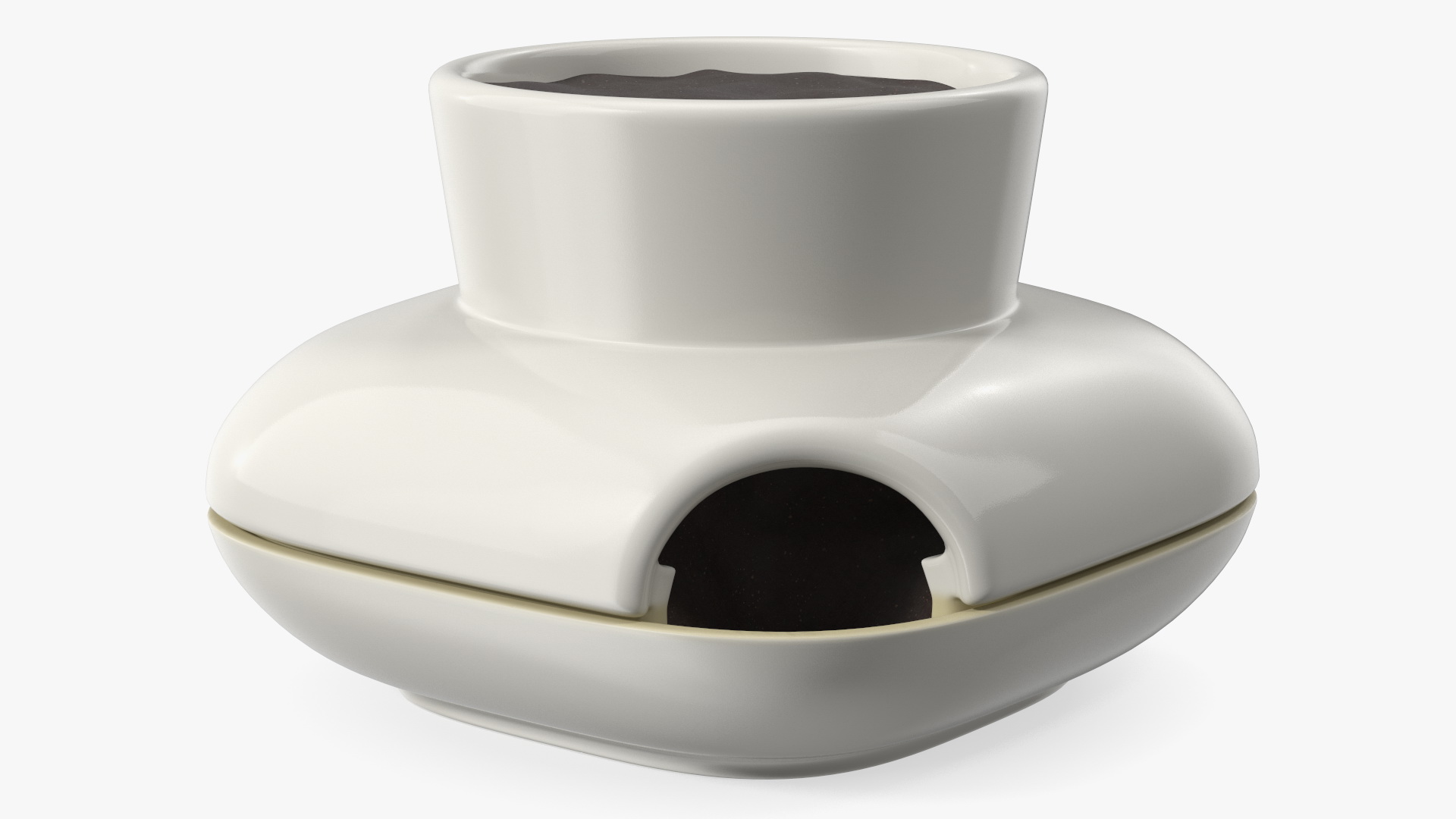 3D model Sagaform Single Herb Pot White