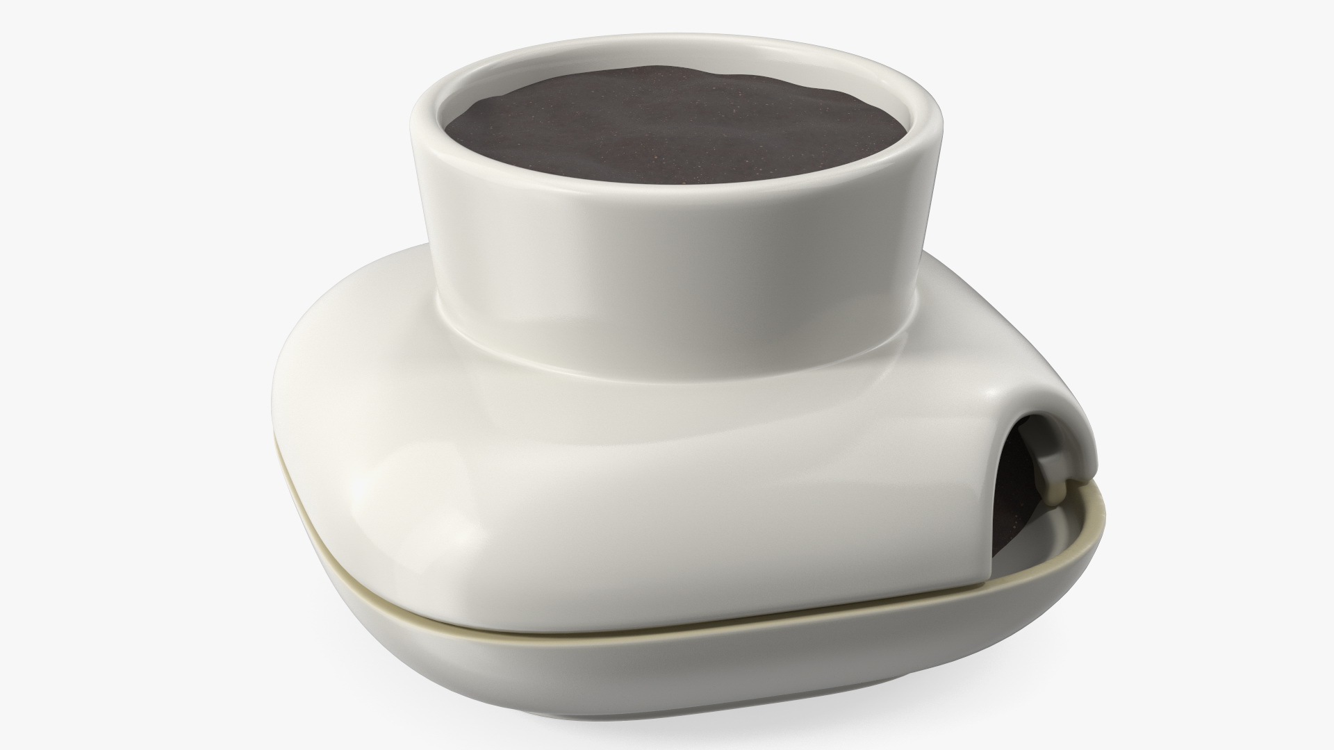 3D model Sagaform Single Herb Pot White