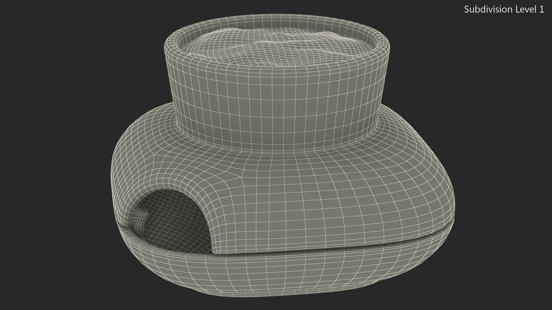 3D model Sagaform Single Herb Pot White