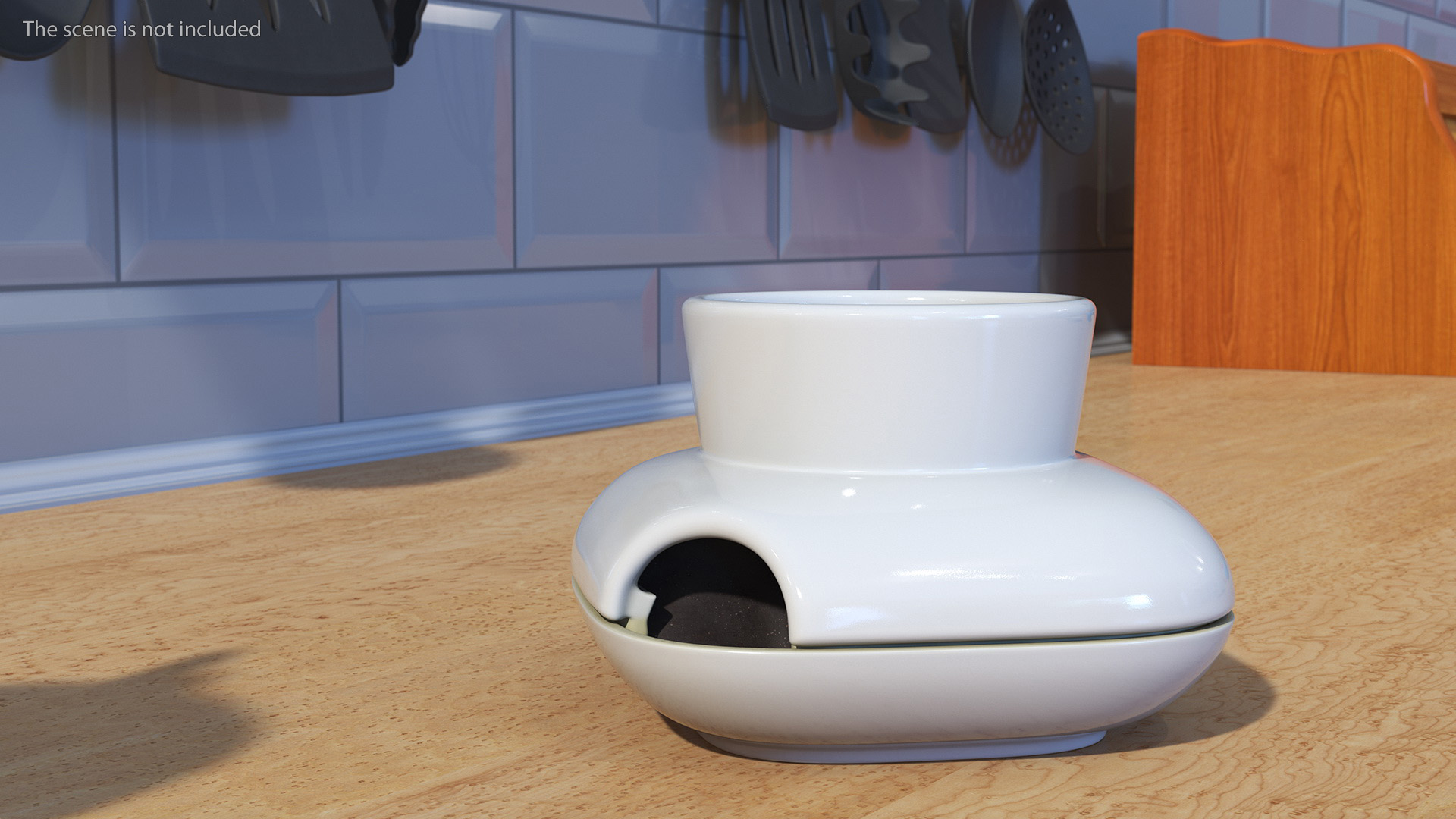 3D model Sagaform Single Herb Pot White
