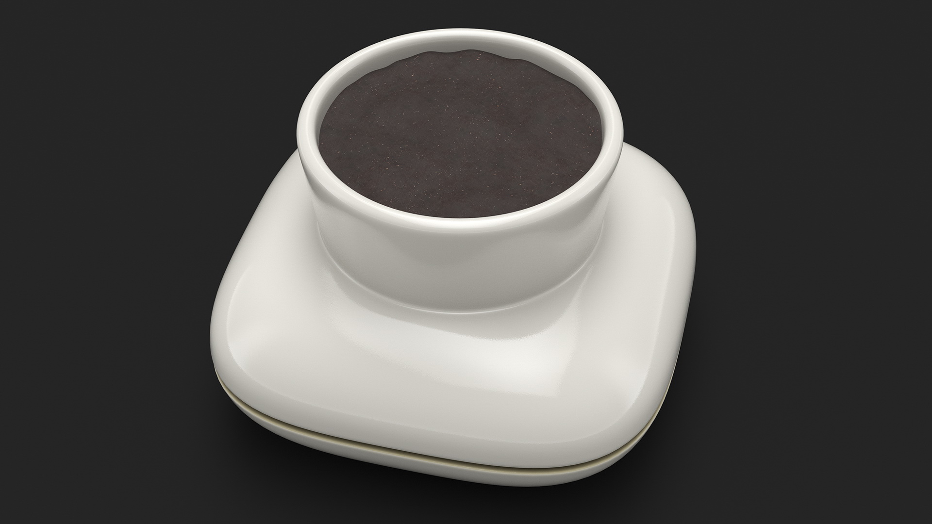 3D model Sagaform Single Herb Pot White