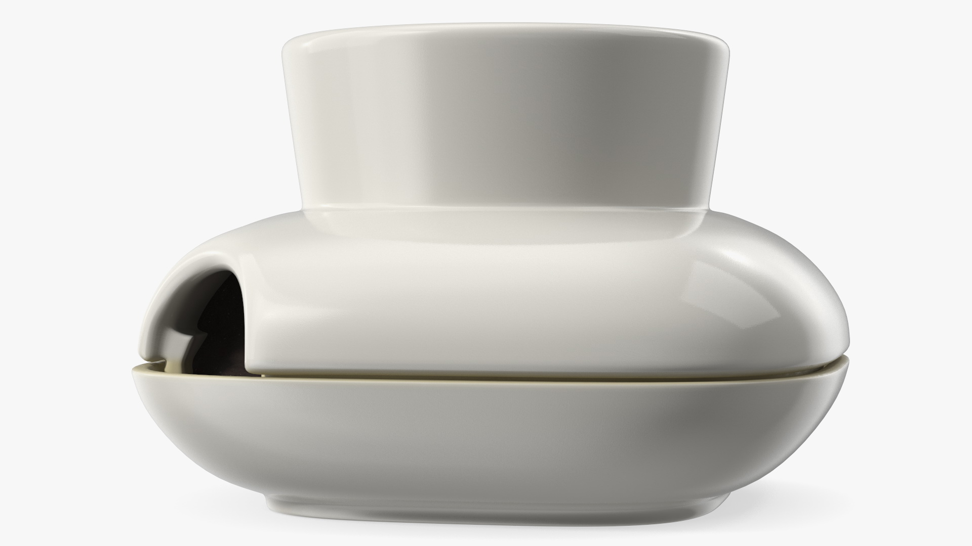 3D model Sagaform Single Herb Pot White