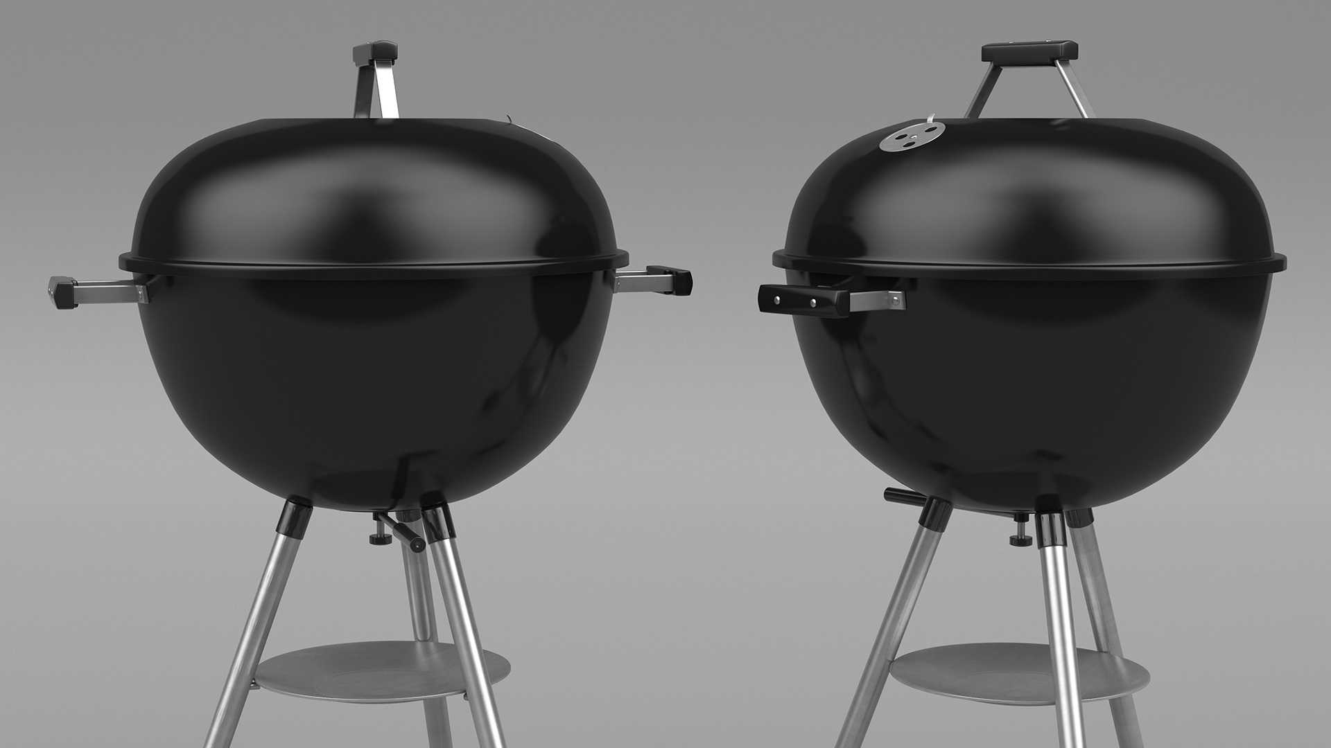 3D Charcoal Kettle Grill